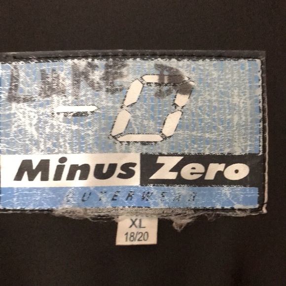 MINUS ZERO OUTERWEAR HEAVY JACKET  SZ XL MISSING ZIP HOOD OTHERWISE GREAT COND. - Picture 5 of 8